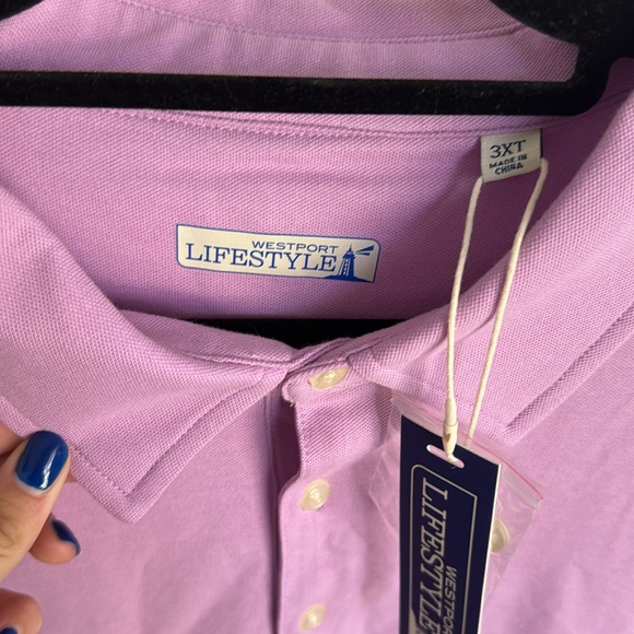 Purple Westport Lifestyle Polo - Picture 2 of 3